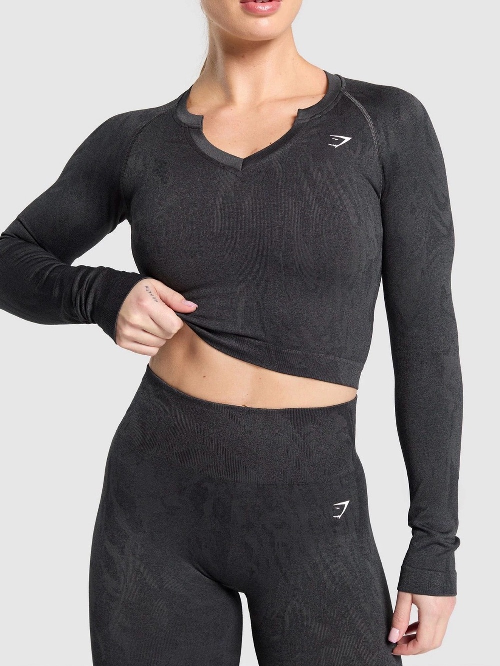 GYMSHARK ADAPT CAMO SEAMLESS LONG SLEEVE TOP